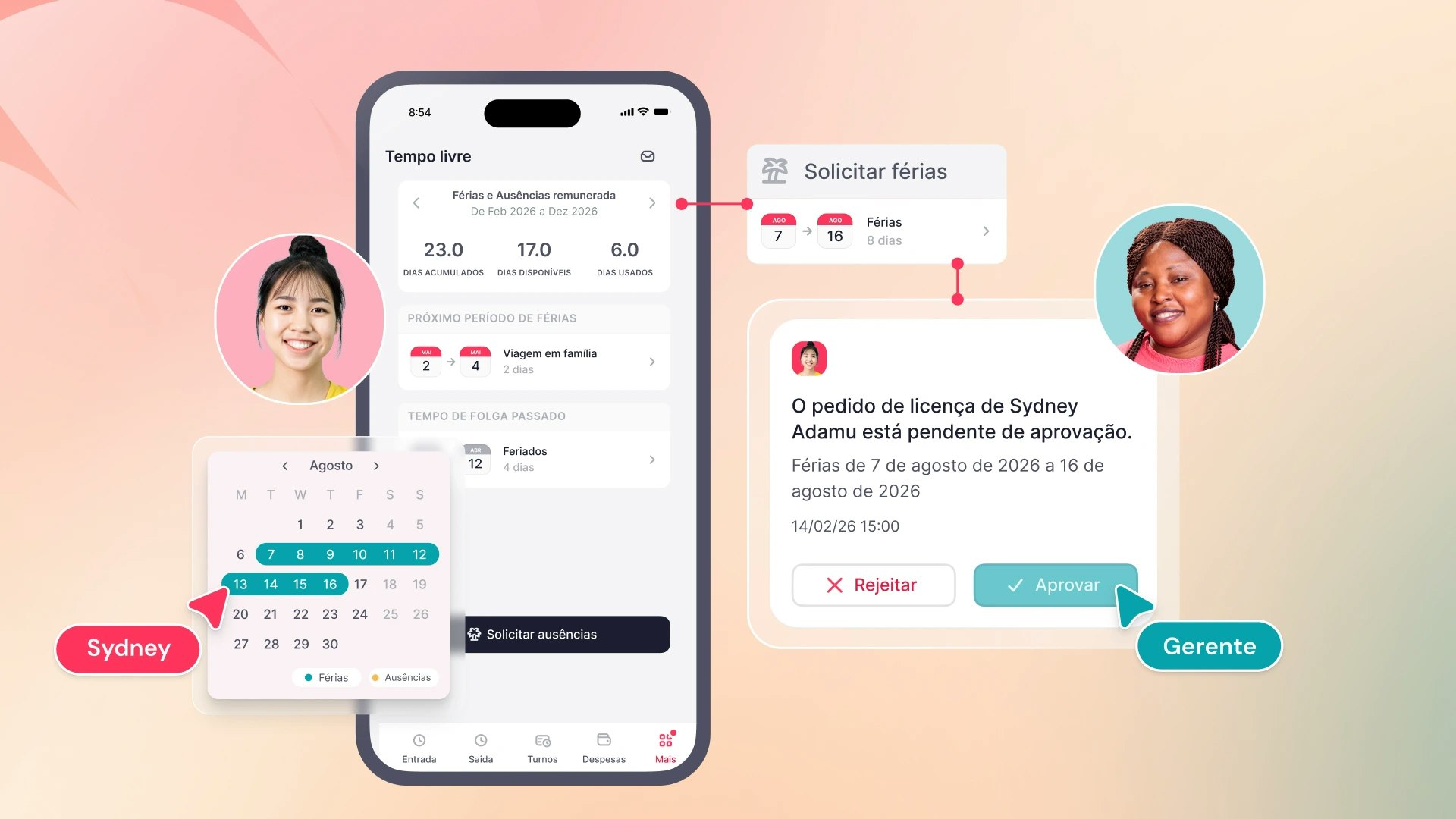 Ferias e ausencias Ferias e ausencias