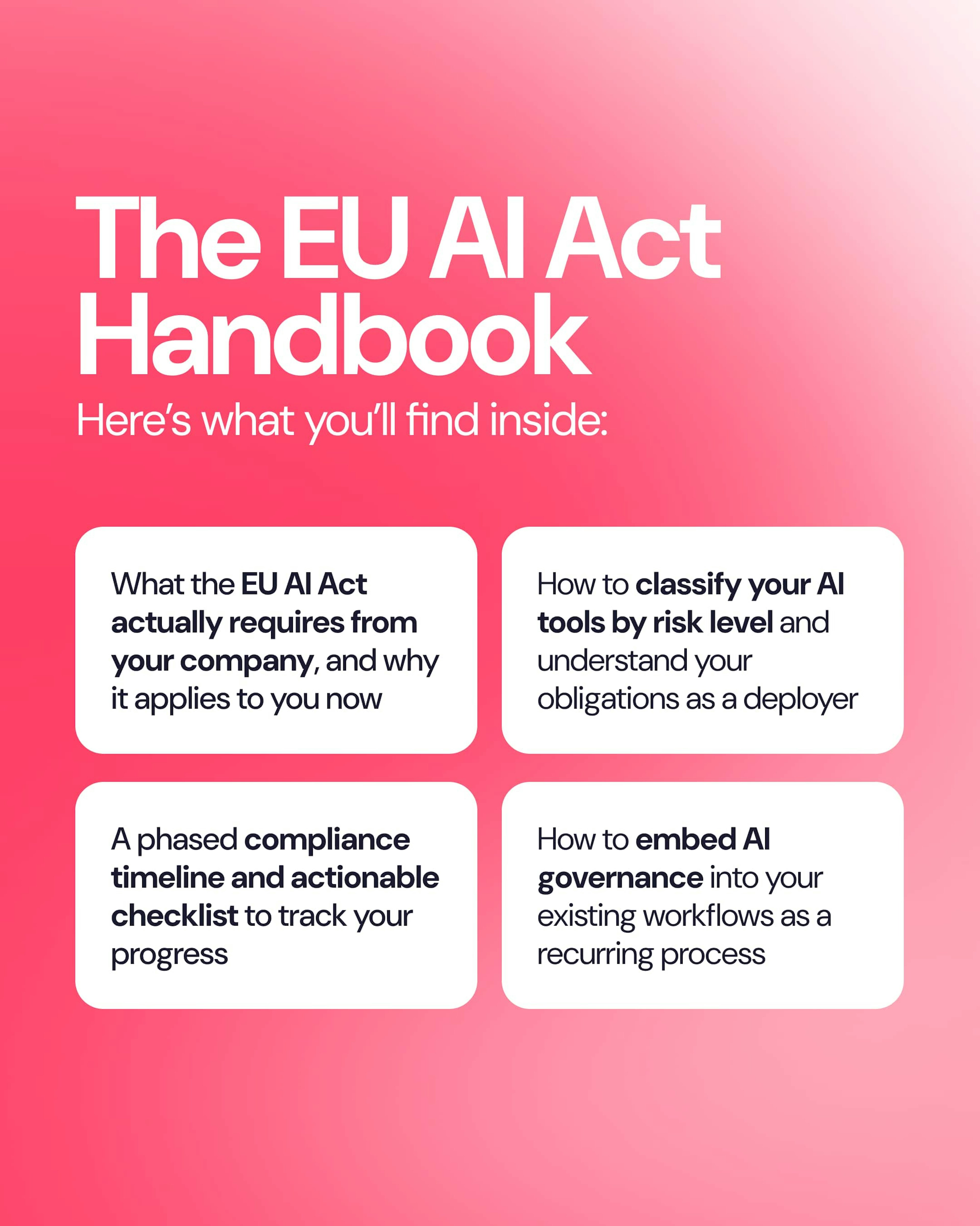 Contents inside Factorial's compliance guide regarding the EU AI Act.