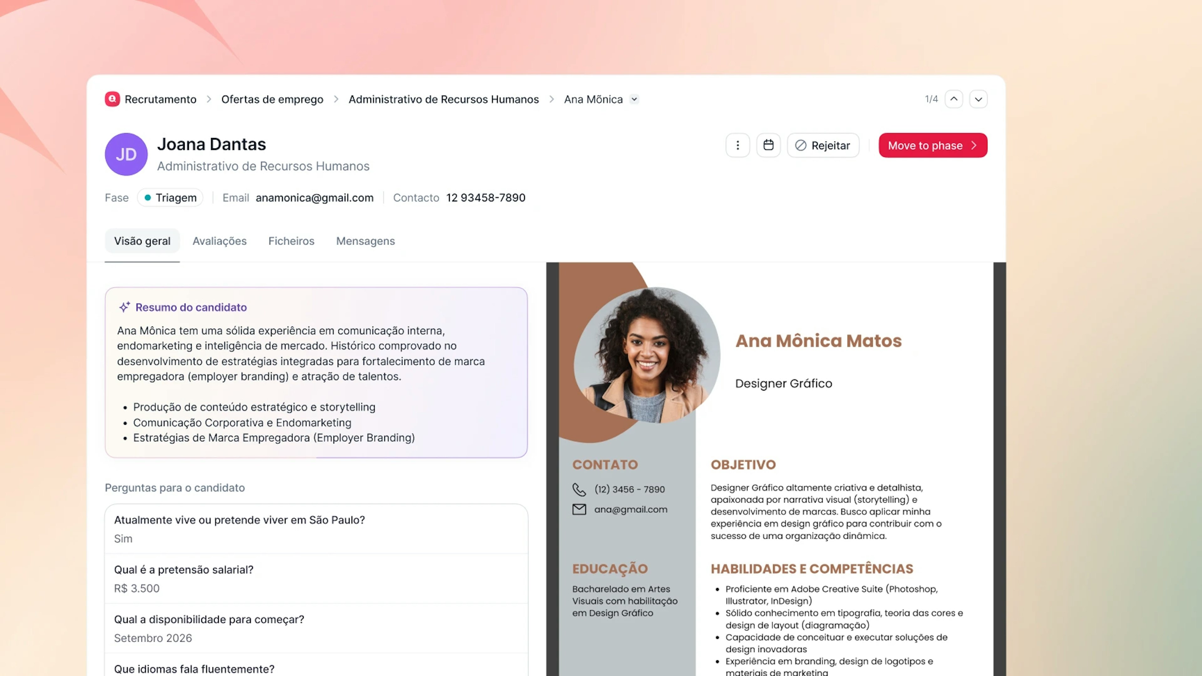recrutamento factorial