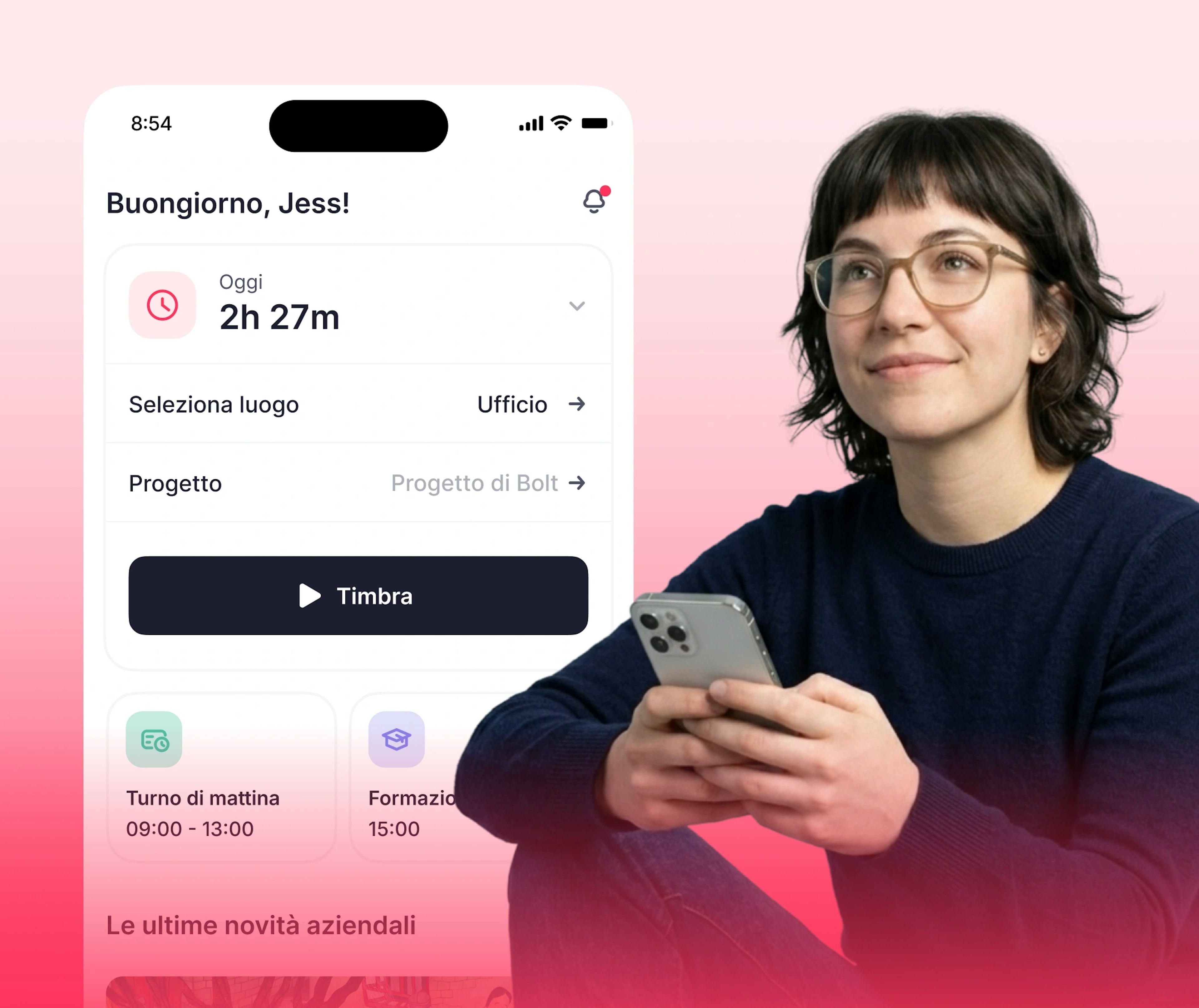 Schermata di approvazione ferie presa da Factorial