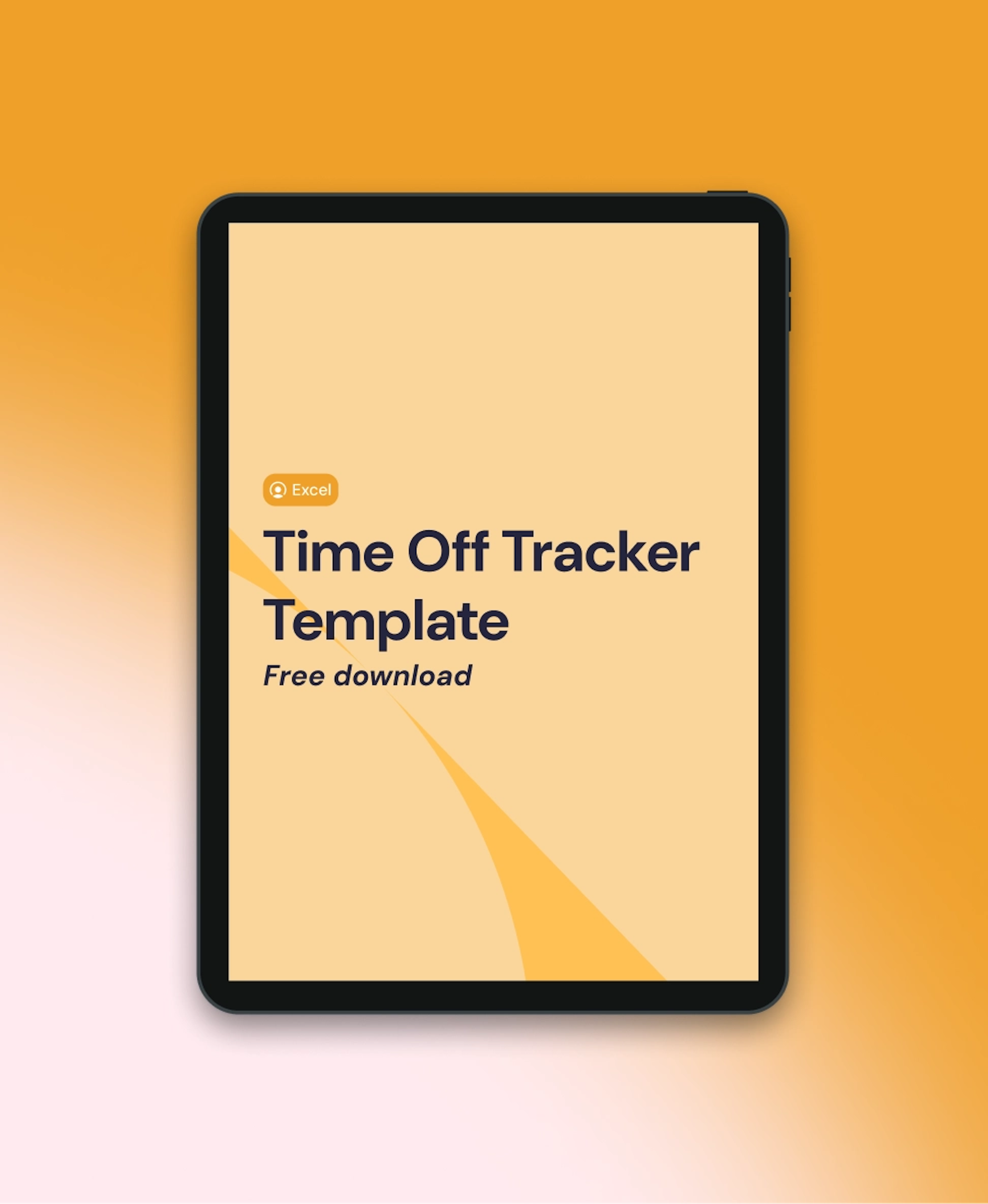 Graphic reads. Excel Time Off Tracker Template, free download