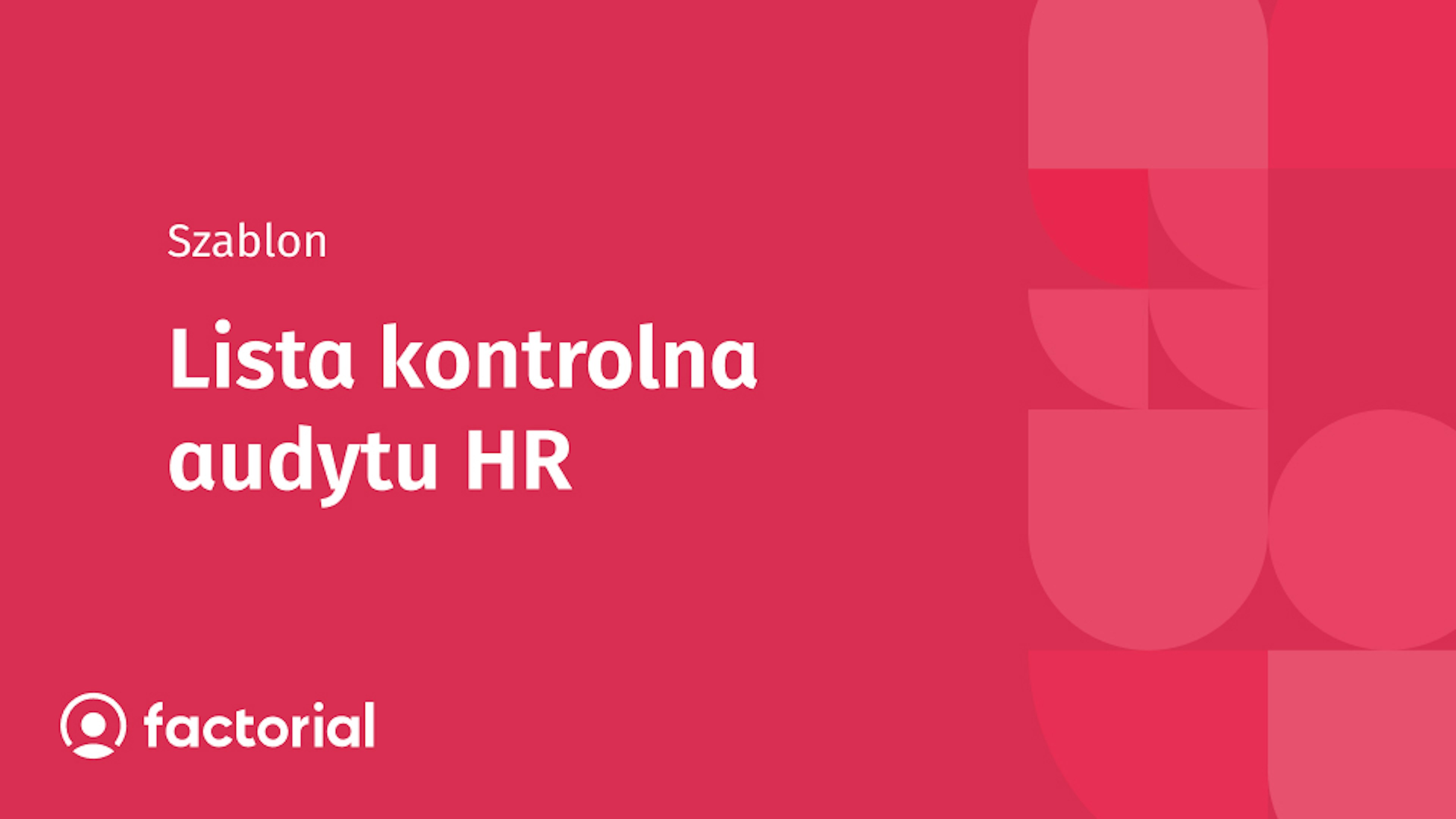 HR Audit Checklist pl