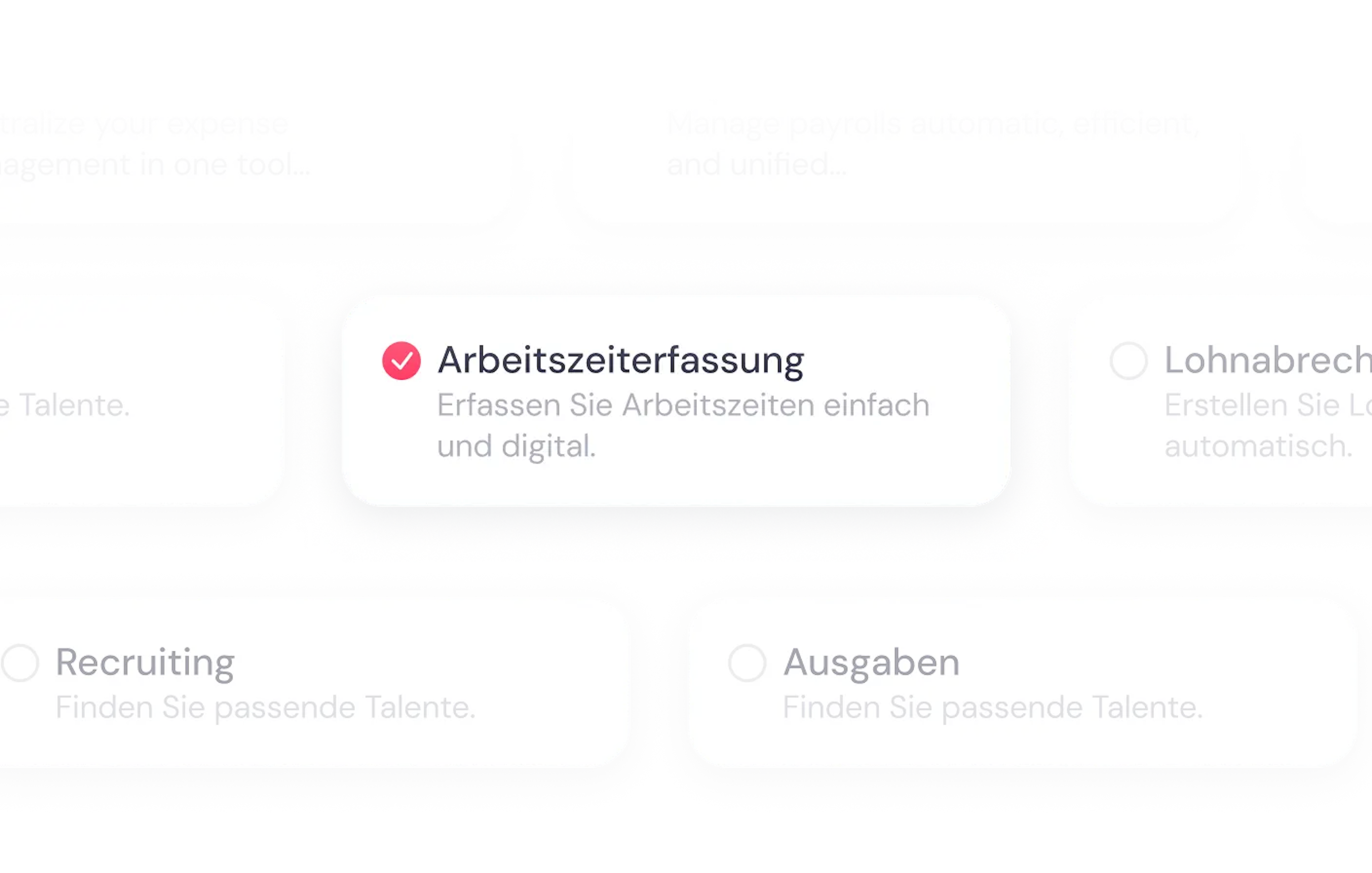 Factorial bietet verschiedene Pläne für Arbeitszeiterfassung, Lohnabrechnung, Recruiting und Ausgaben