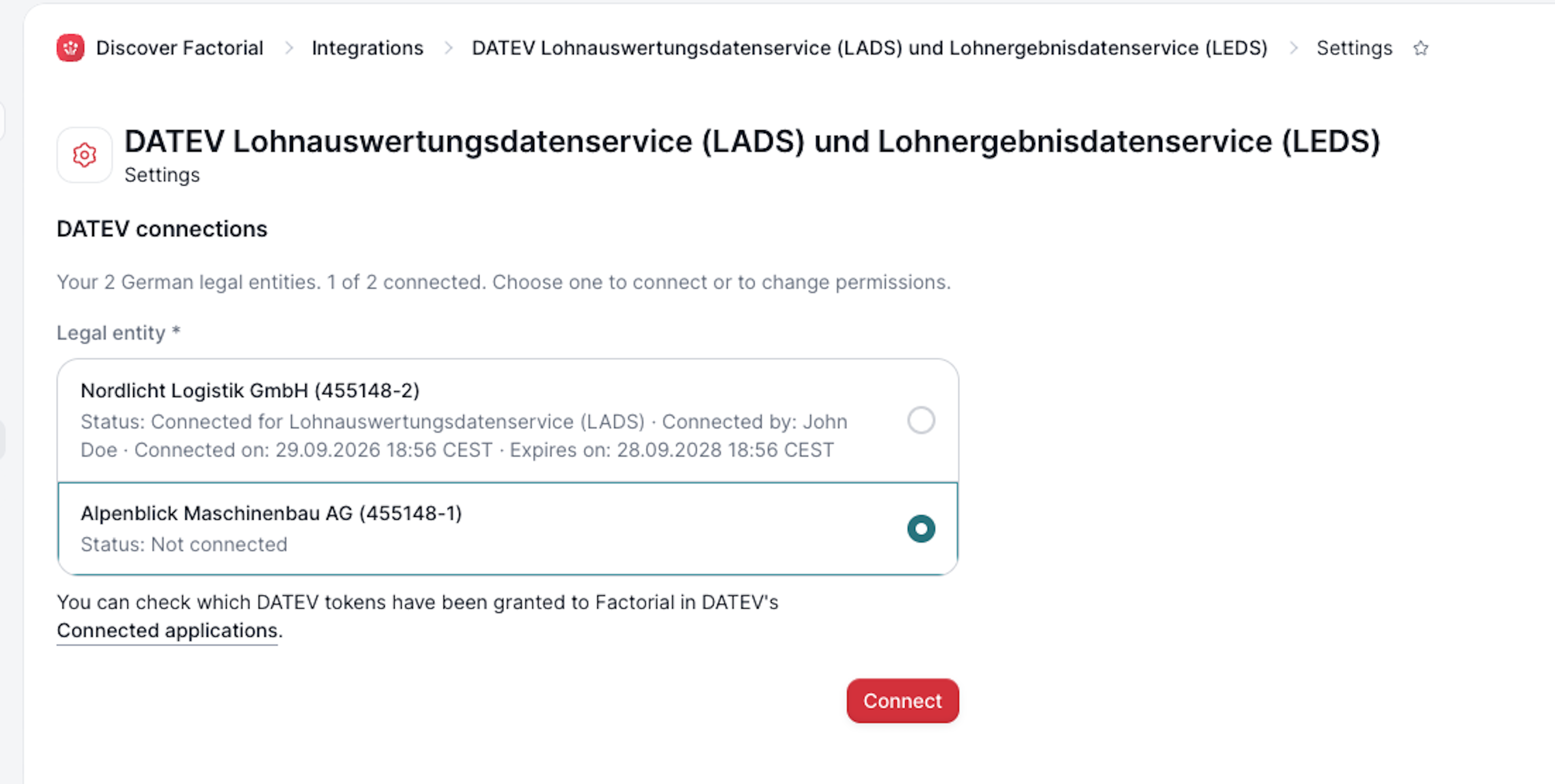 Authenticate legal entities