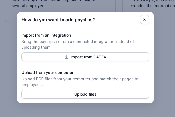 Trigger payslips import Trigger payslips import