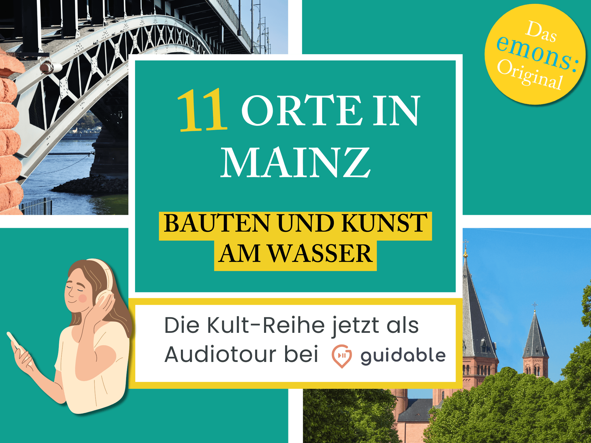 11 places in Mainz buildings and art
by the water