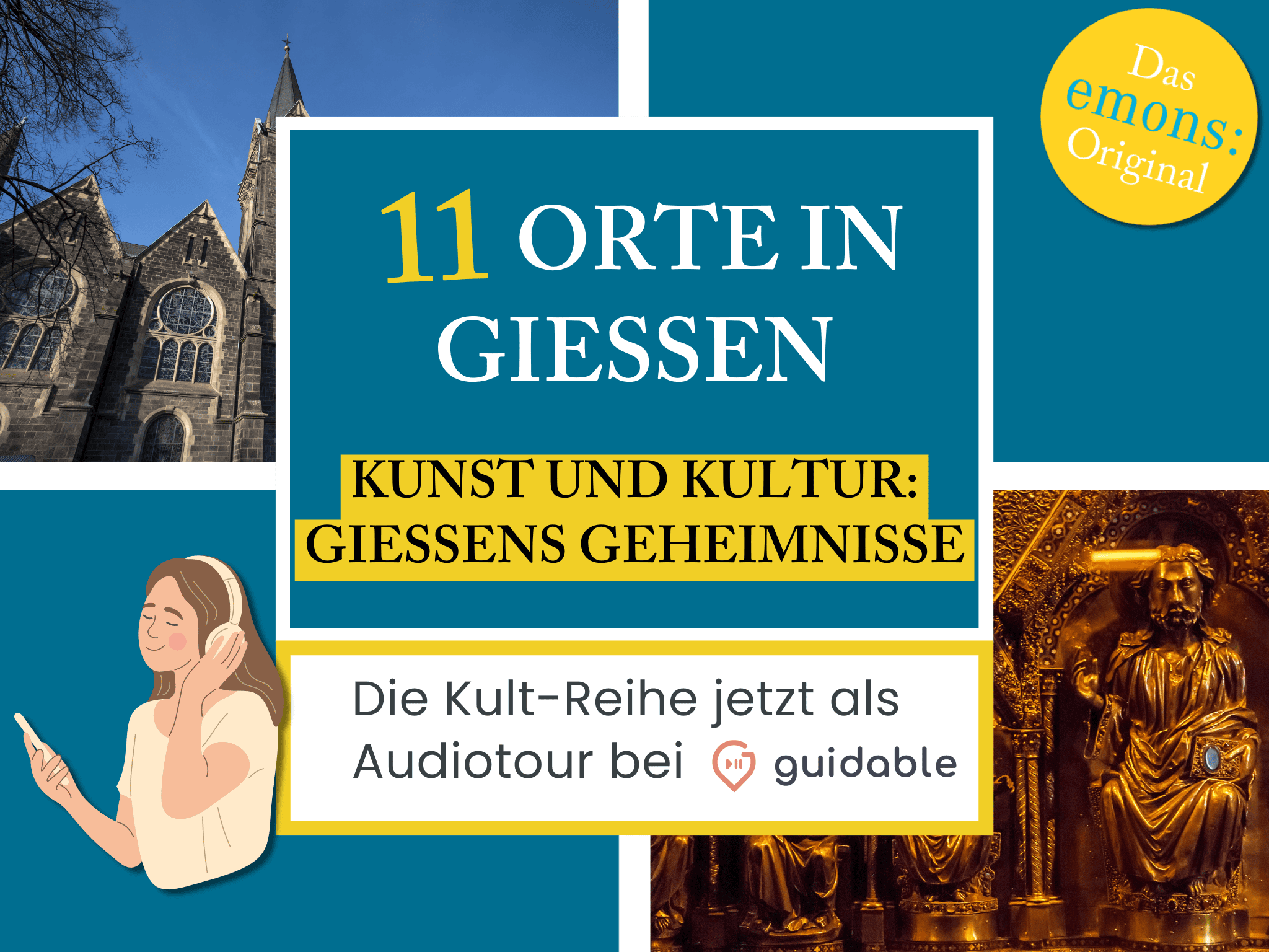 11 places in Giessen art and culture:
Giessen's secrets