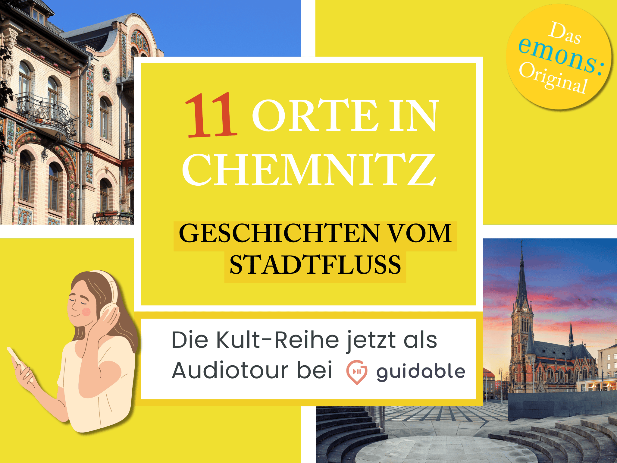 11 places in Chemnitz Stories from
City river