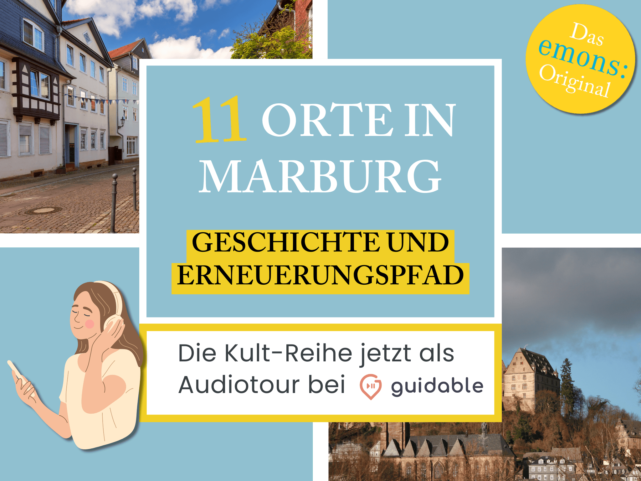 11 places in Marburg history and 
Renewal path