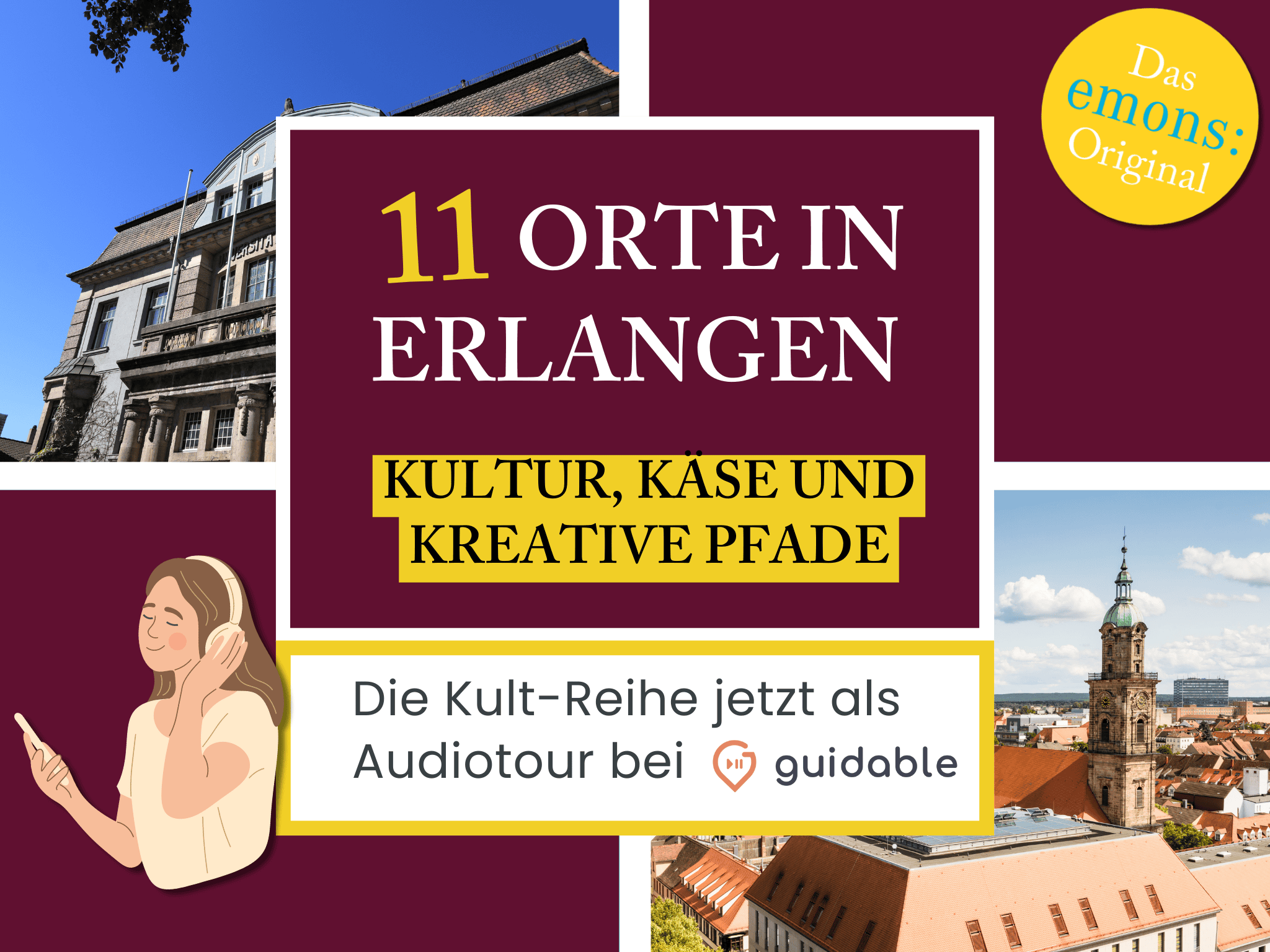 11 places in Erlangen Culture, cheese and
Creative paths