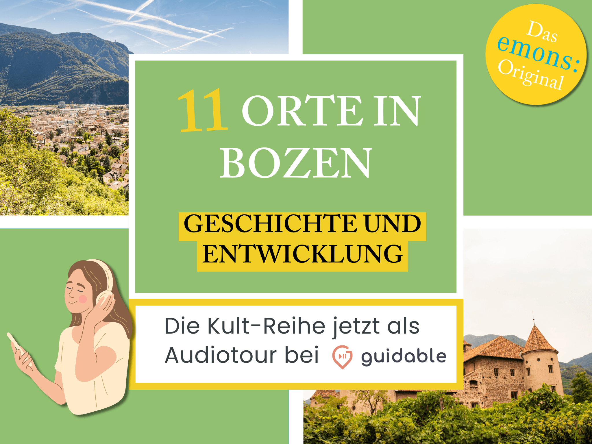 11 places in Bolzano history and
Development