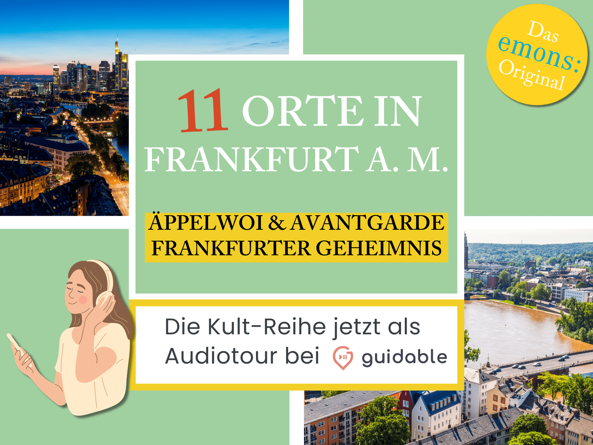 11 places in Frankfurt am Main Äppelwoi & Avantgarde
Frankfurt Secret