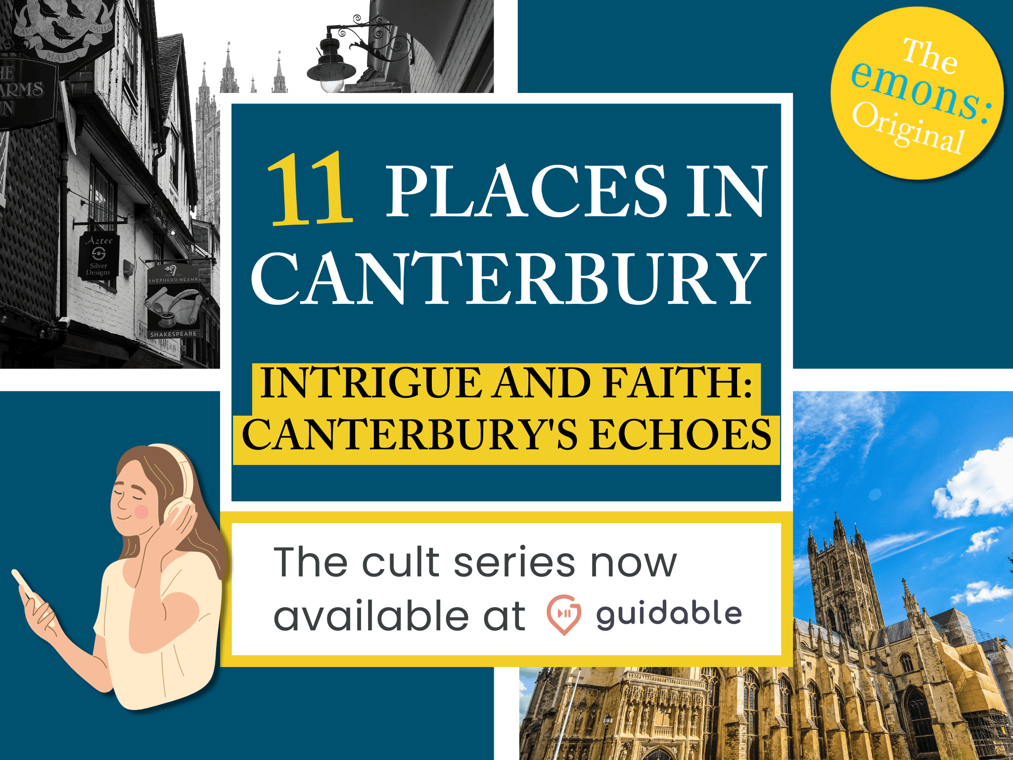 11 places in Canterbury Intrigue and Faith:
Canterbury's Echoes
