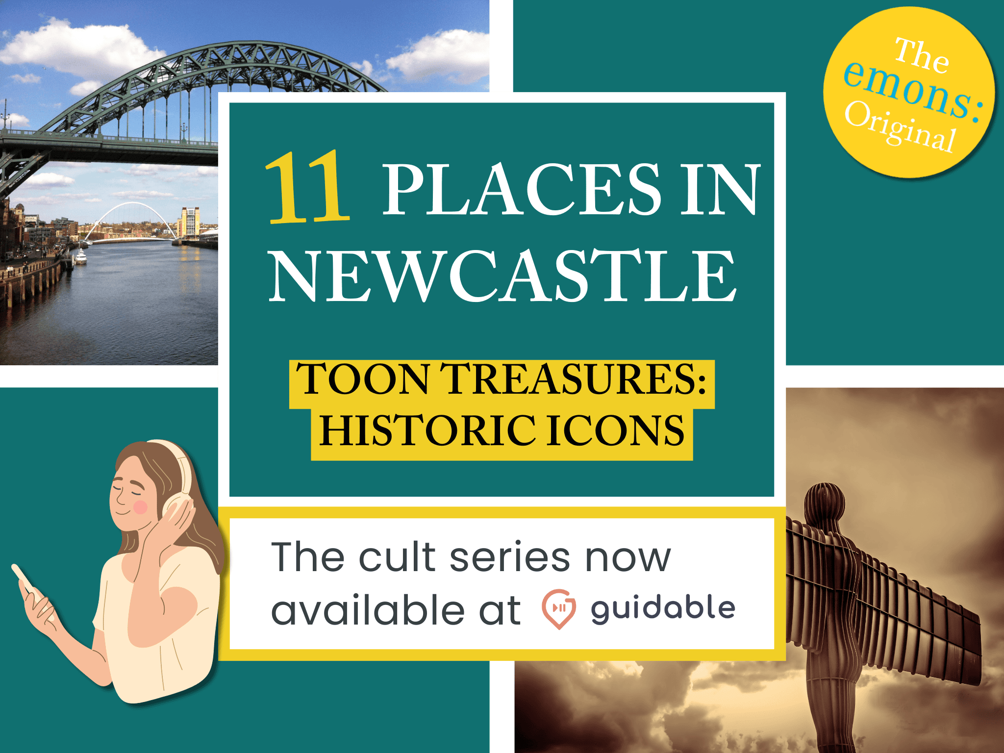11 places in Newcastle Toon Treasures:
Historical icons