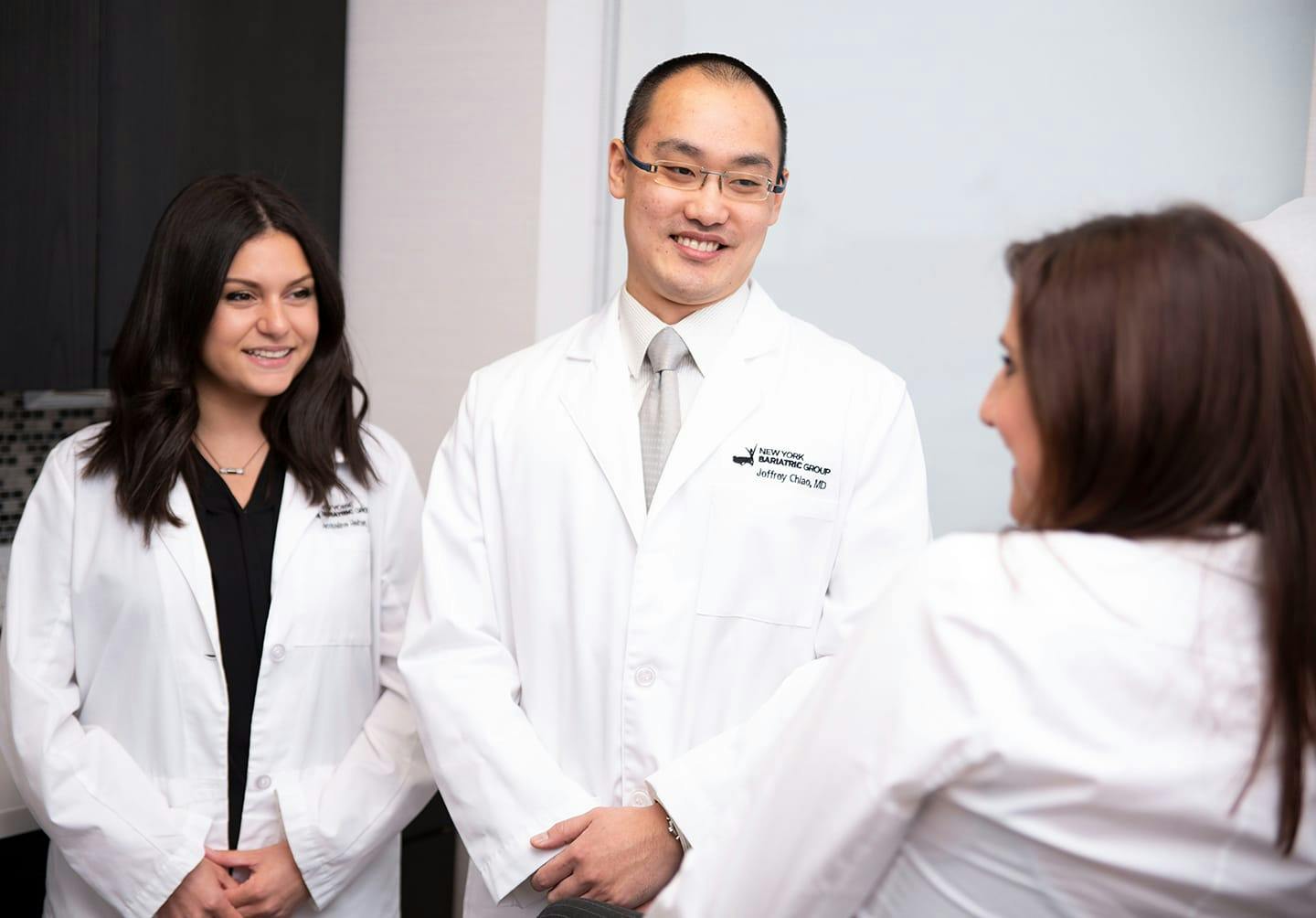 Doctors speaking to each other