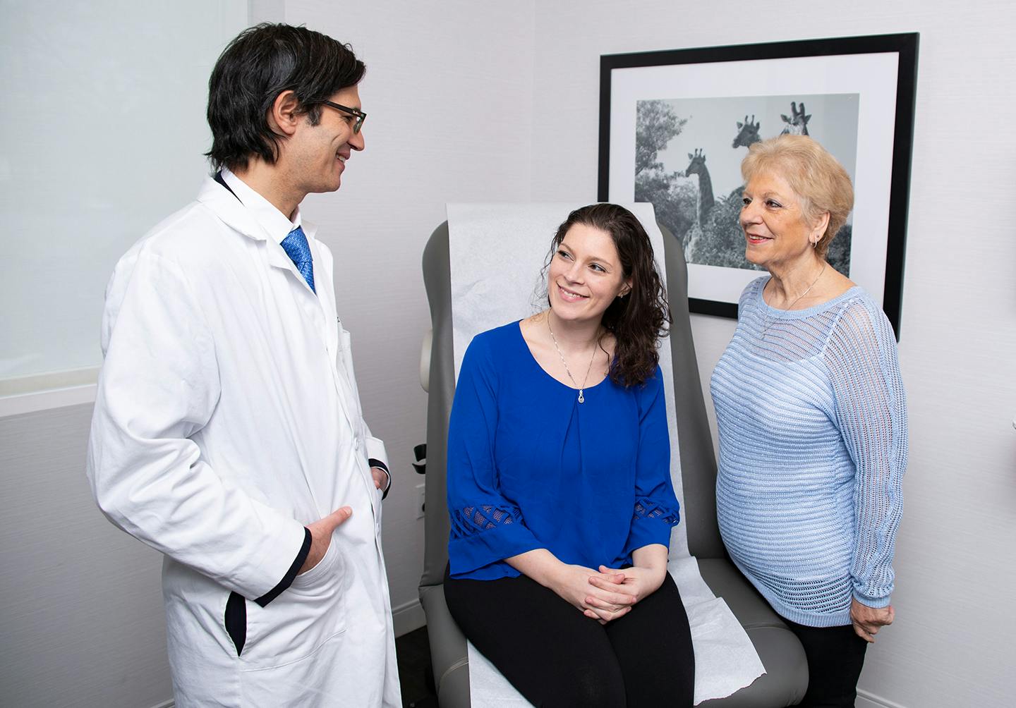 Women speaking to doctor