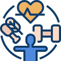 clipart of person with symbols