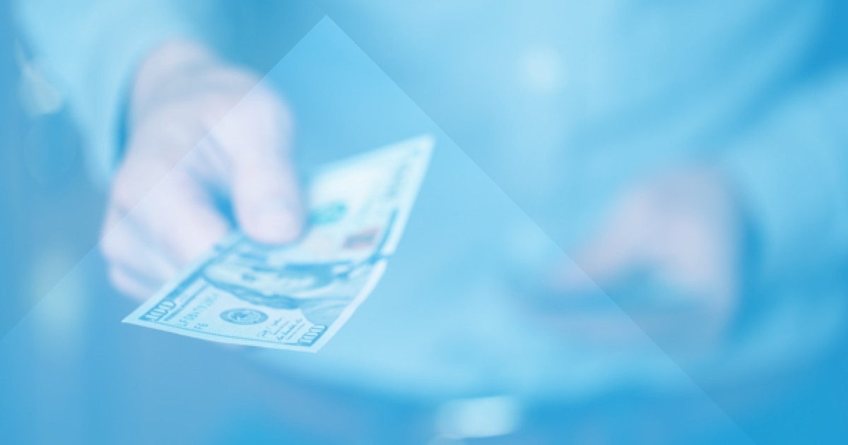 Find out how much your addiction costs with a sobriety calculator man handing over a 100 bill