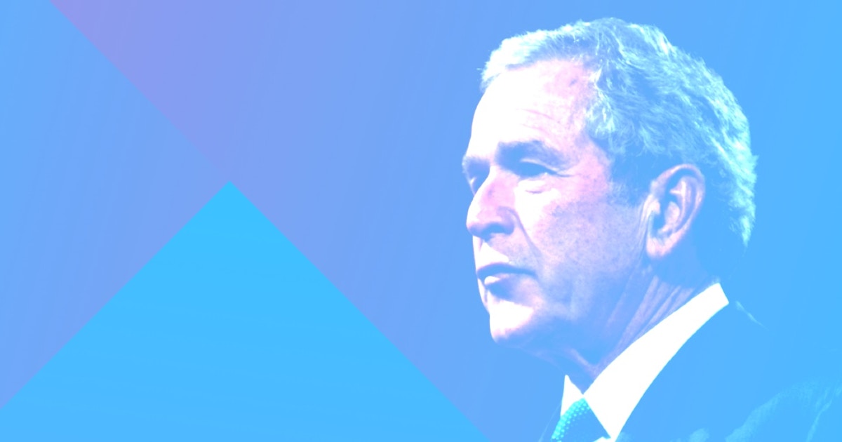 George W. Bush On Drinking & Sobriety George W. Bush taking a drink of beer