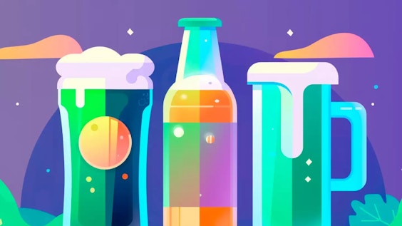Does Non-Alcoholic Beer Count? A graphic depiction of a variety of non-alcoholic drinks