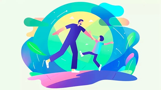 Three Reasons Why Your Kids Will Love The New Sober You A sober parent and child having fun together.