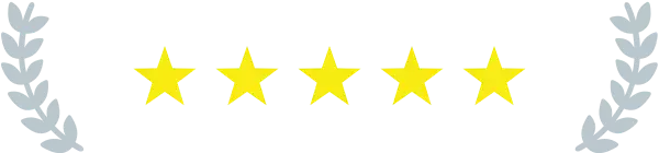 Five stars indicating I Am Sober ratings and reviews