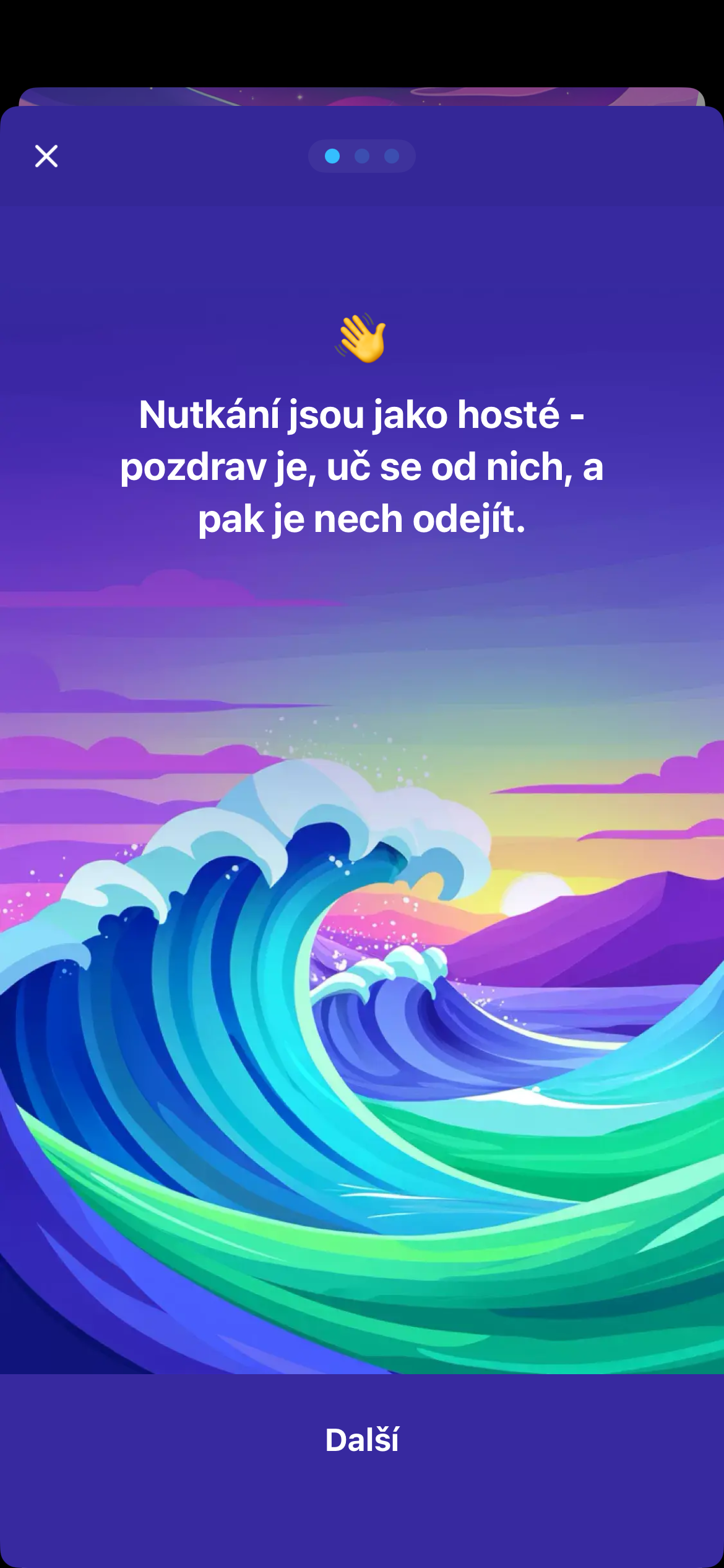 Obrazovka cvičení pro zvládání s povzbuzením odolávat nutkáním