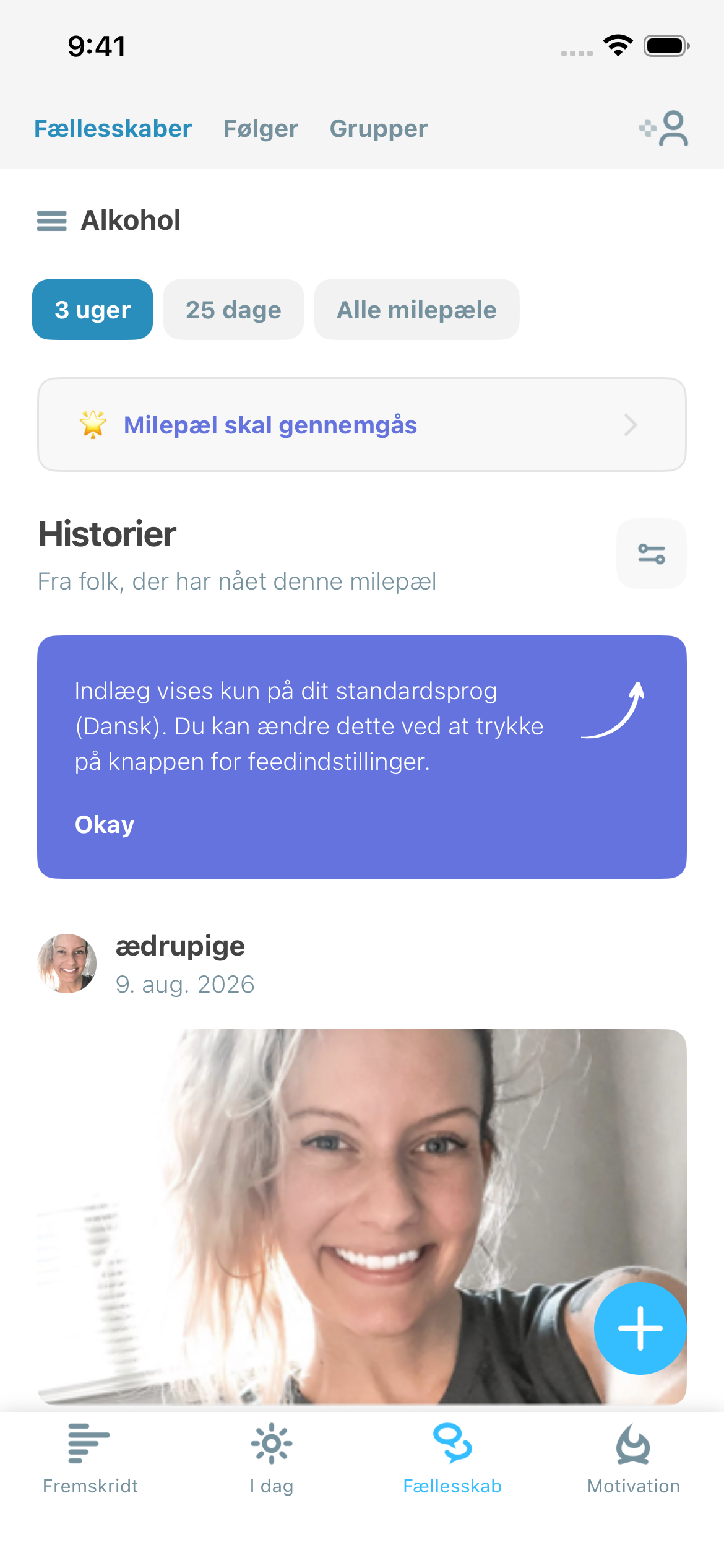 Illustration af skærmbillede fra Fællesskabet
