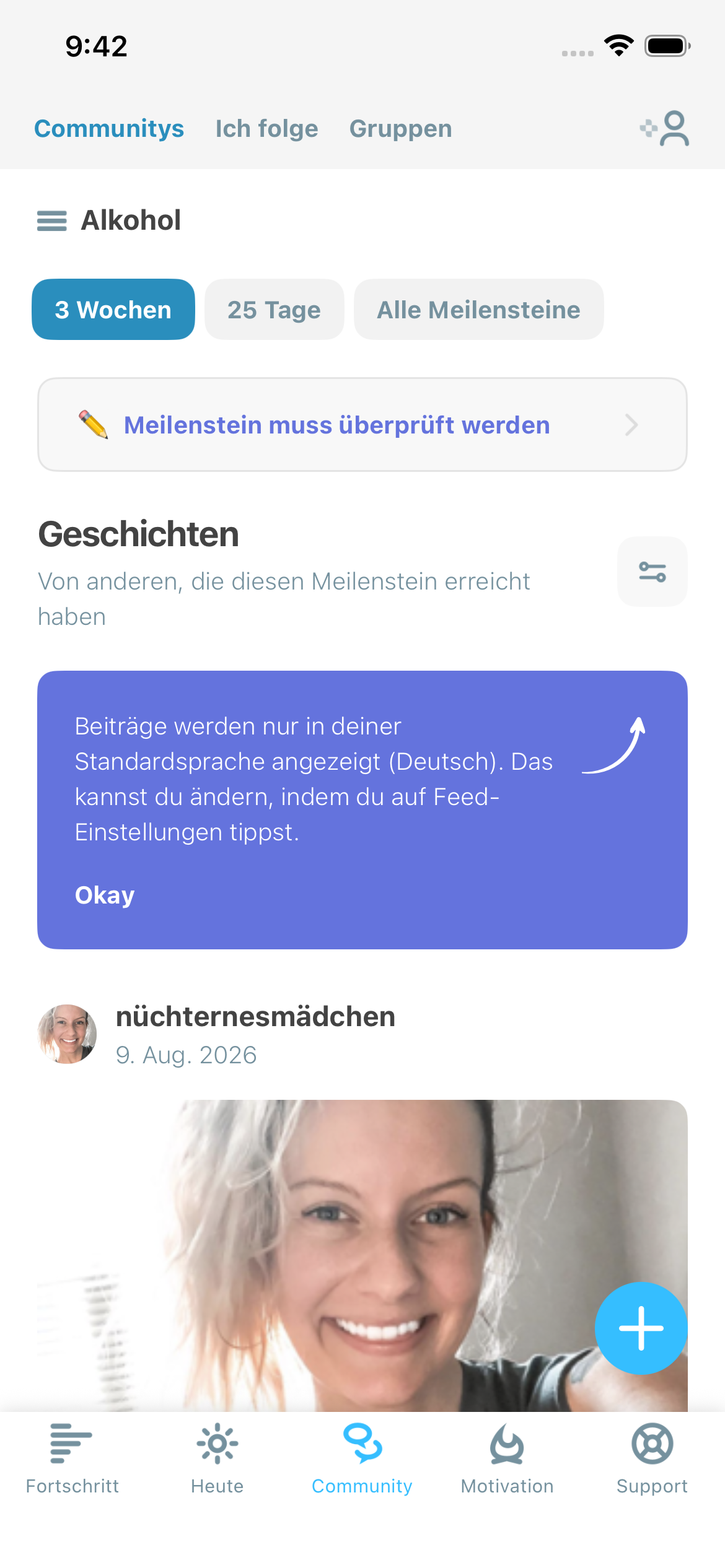 Illustration eines Community-Screenshots