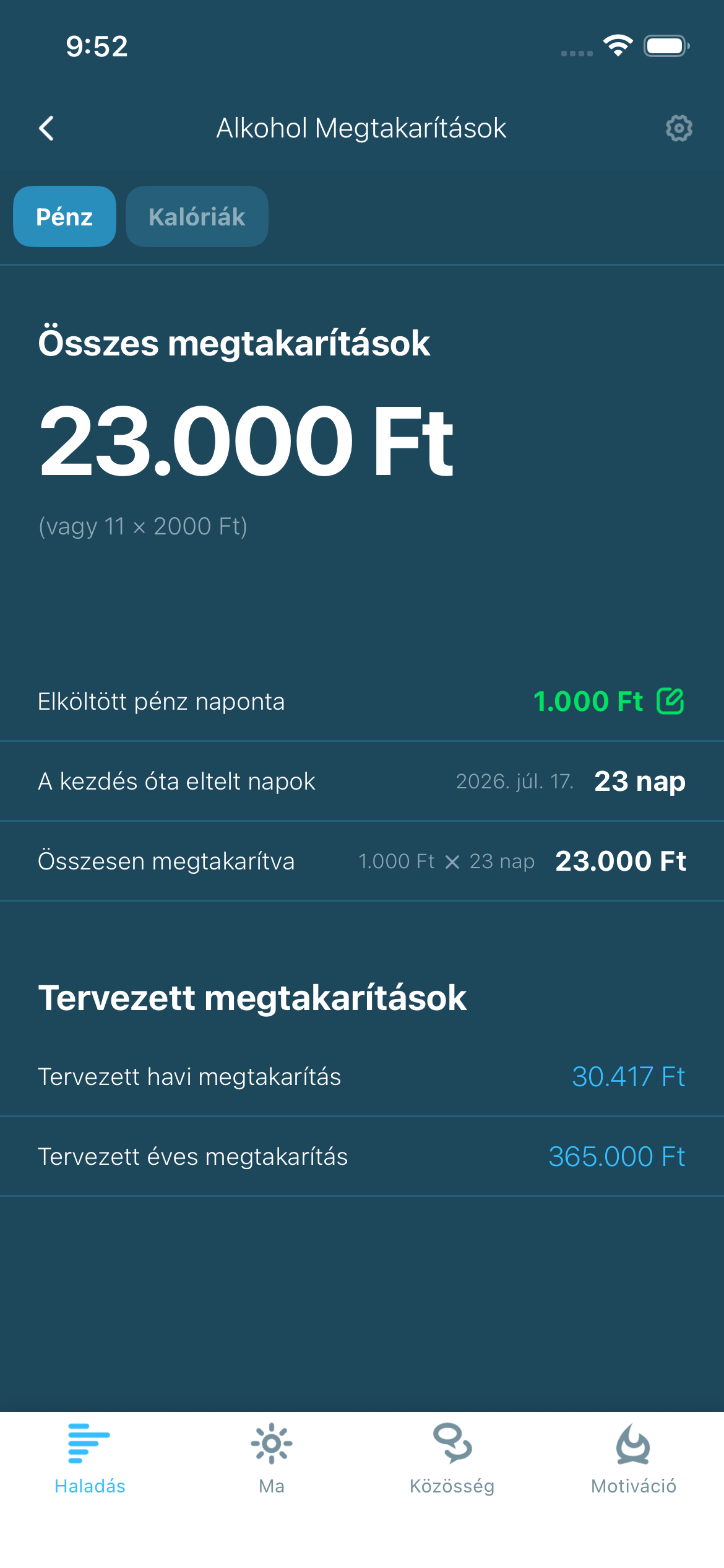 Illusztráció az alkoholmegtakarításról és a haladásról