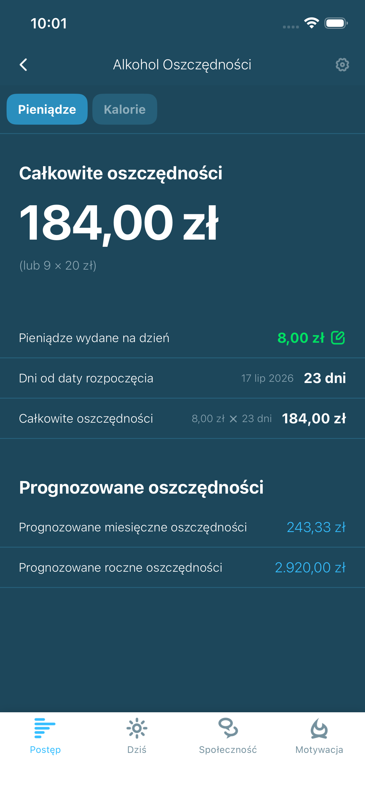 Ilustracja oszczędności i postępów związanych z alkoholem