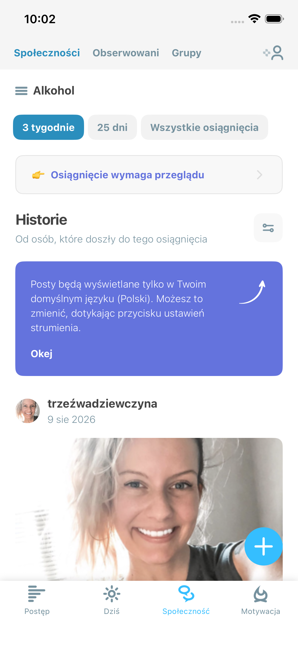 Ilustracja zrzutu ekranu Społeczności