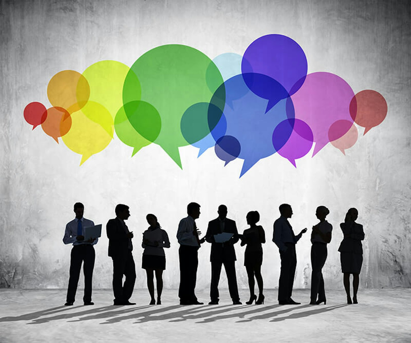 people having conversations