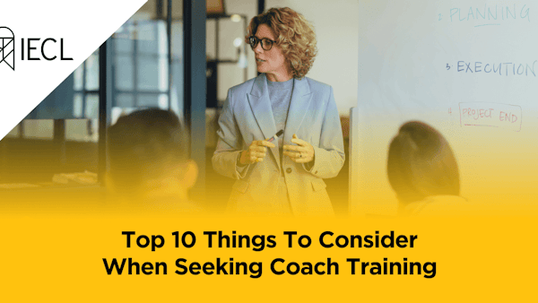 Excellent Coach So you are a coach... | IECL blog