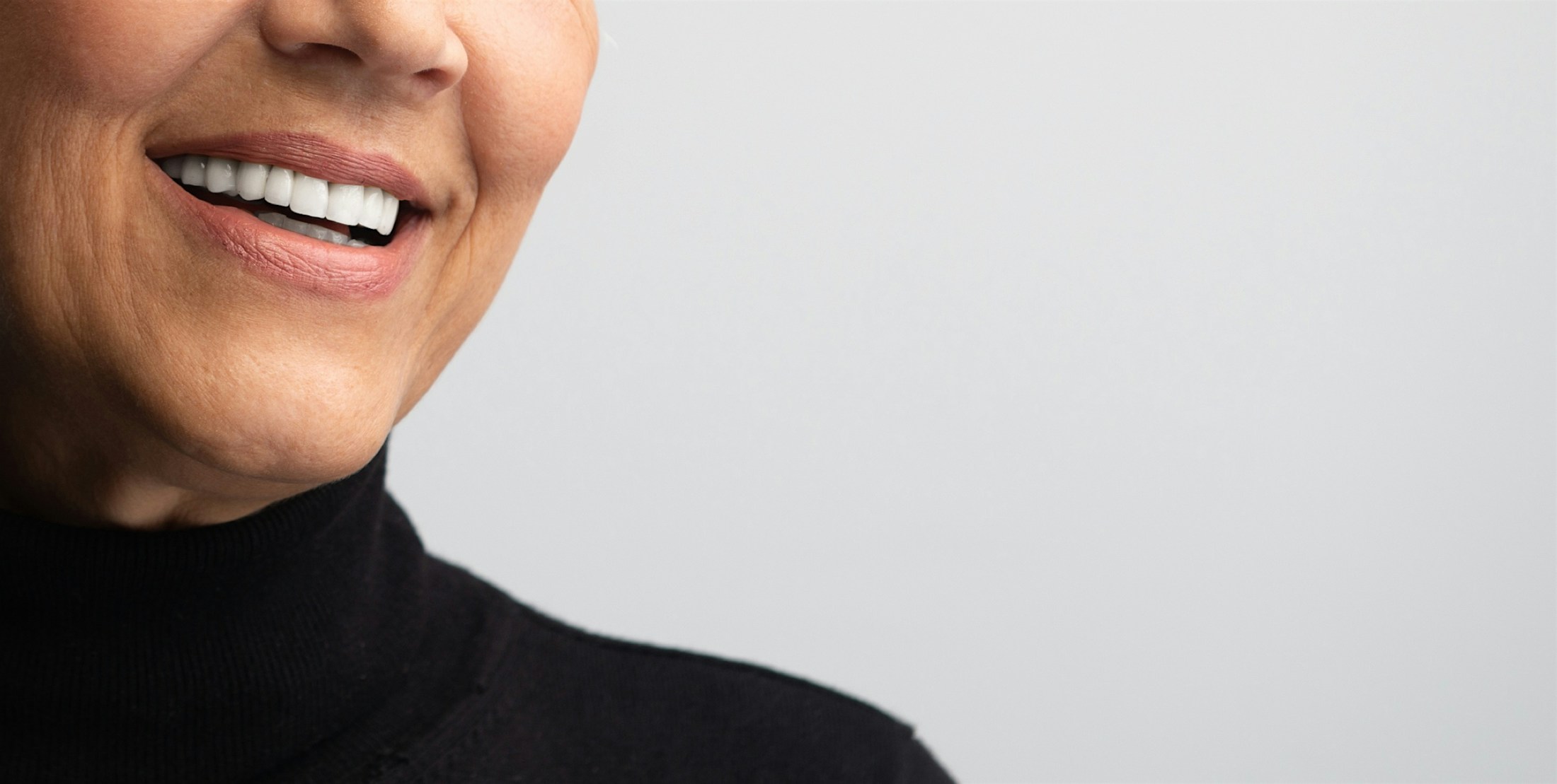 Close up of female's smile