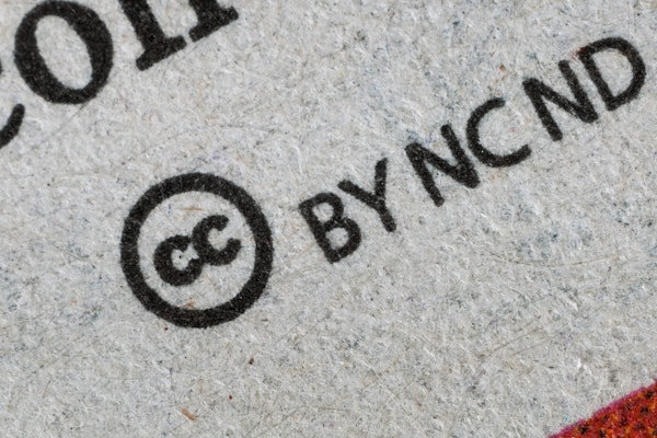 Op de afbeelding ziet u het logo van een licentie voor auteursrechtelijke beschermd materiaal