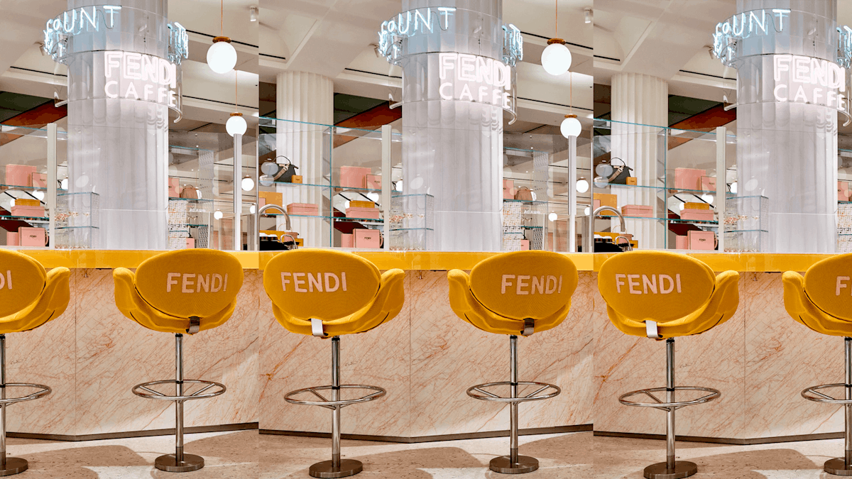 FENDI opens a pop up cafe in Selfridges