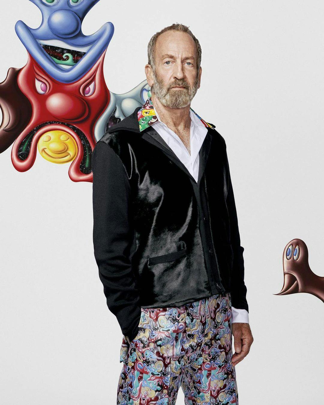 Dior Homme creative director Kim Jones collaborates with Kenny Scharf to  produce hyper-coloured Men's Fall 2021 collection