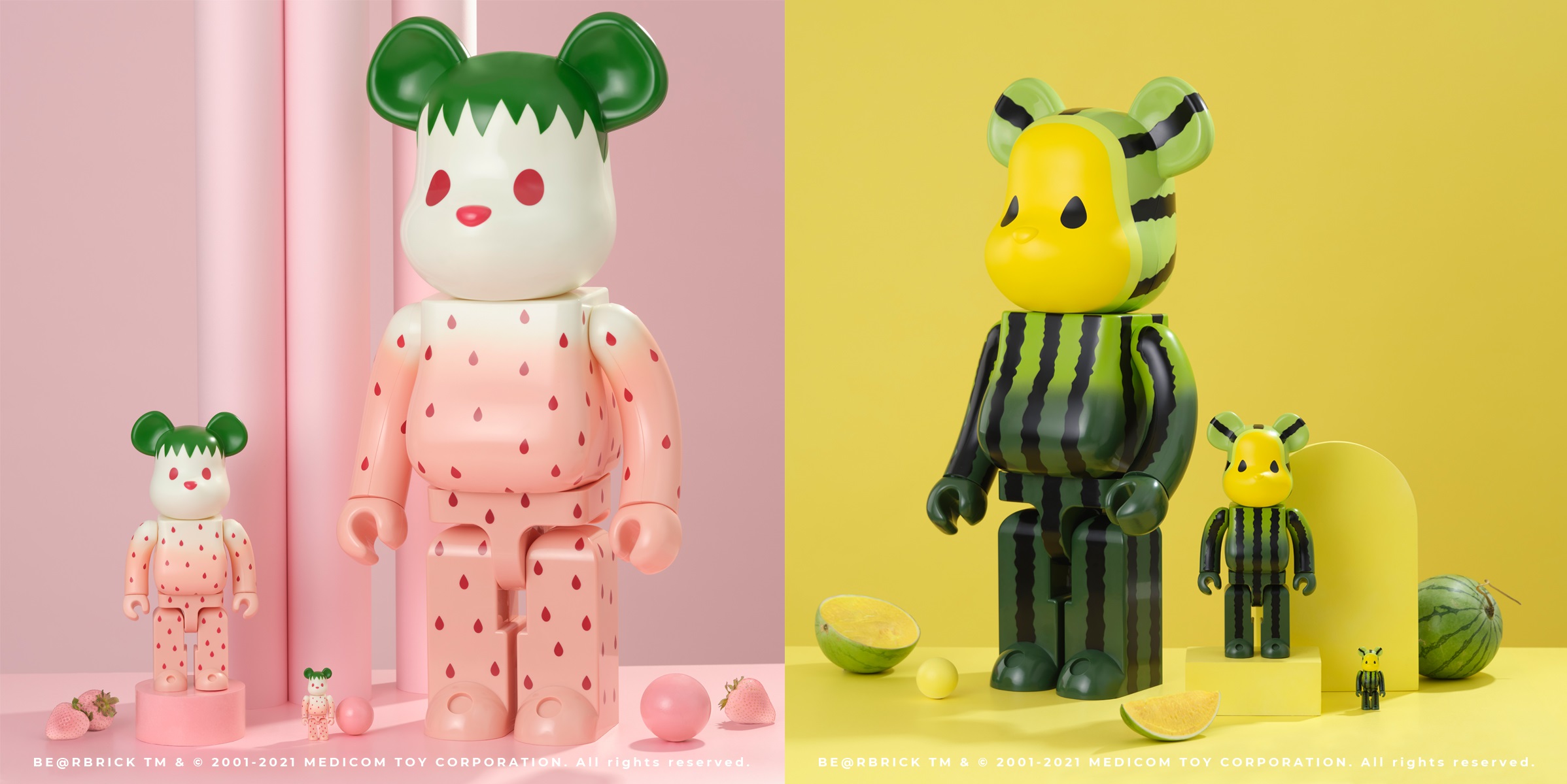 その他 MEDICOM TOY - Be@rbrick&quot;Summer Fruits&quot;YellowWatermelon その他 MEDICOM Be@rbrick&quot;Summer TOY - Fruits&quot;YellowWatermelon