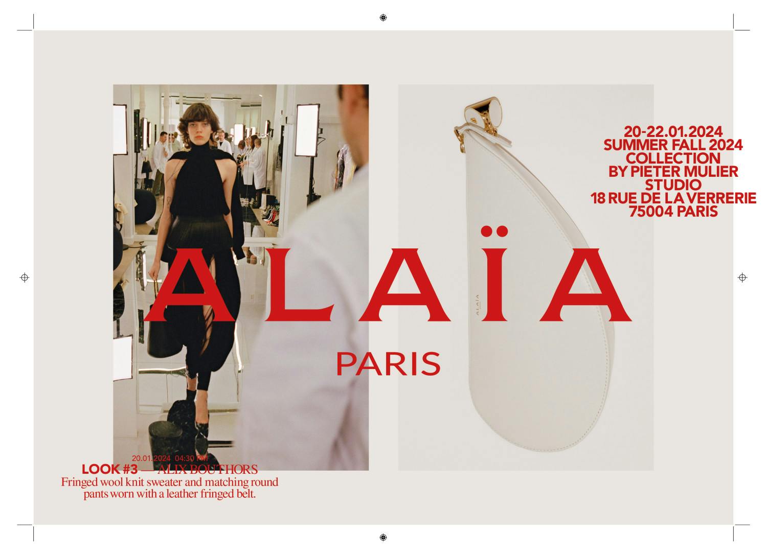 Alaïa presents a unique look behind the scenes of fashion, image size:1500x1086