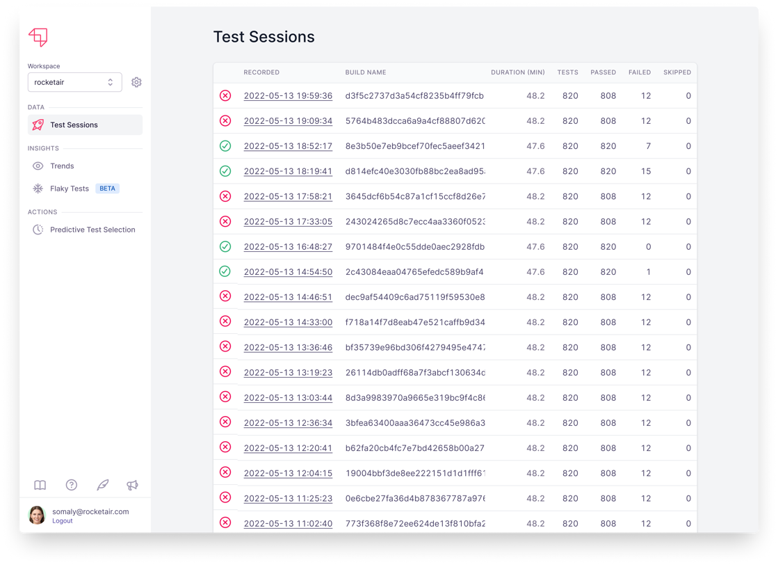 More Metadata for More Test Session Insights