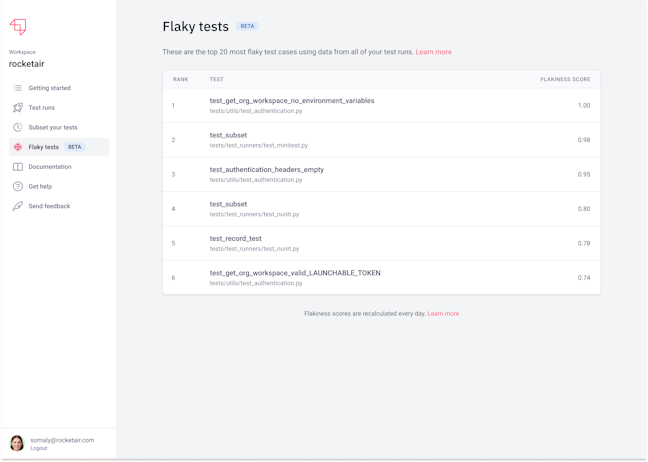 Flaky Tests Insights