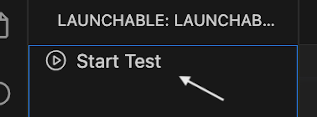 Press the button Start Test in the view.