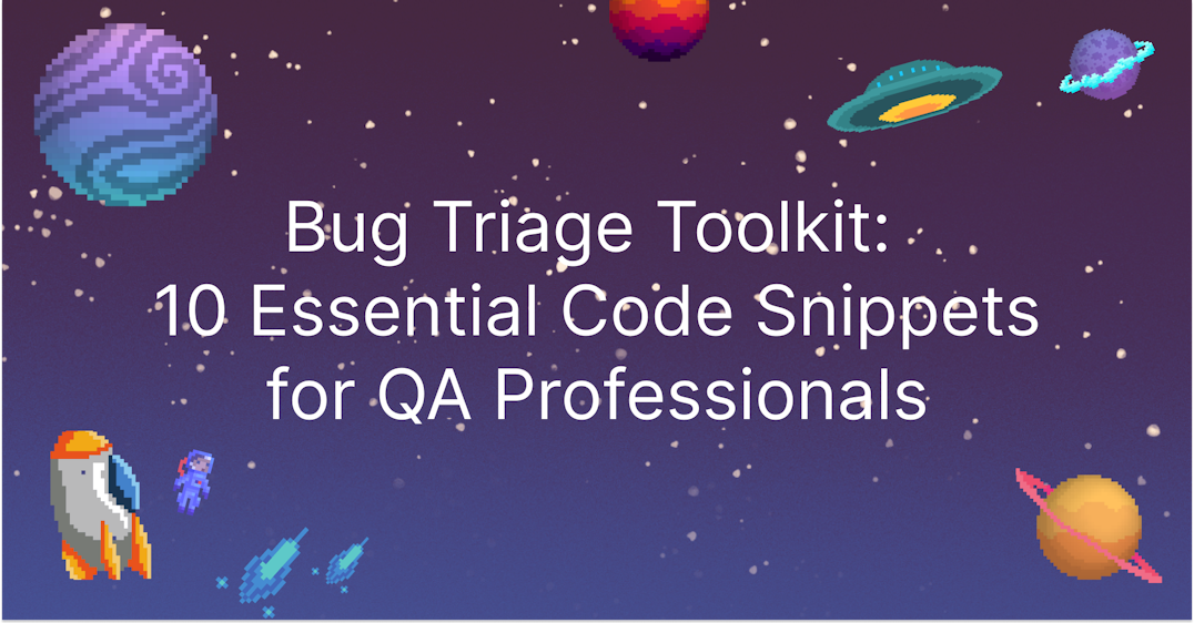 bug tracking code snippets