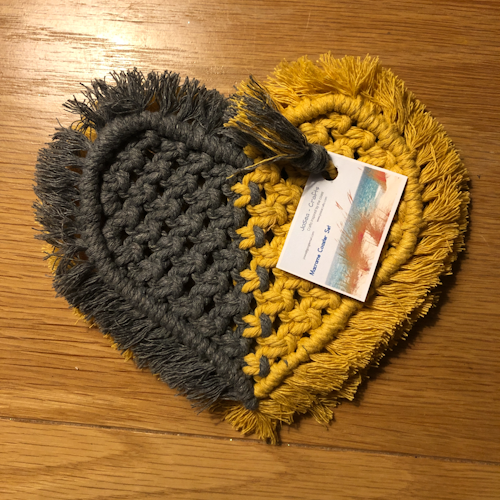macrame heart