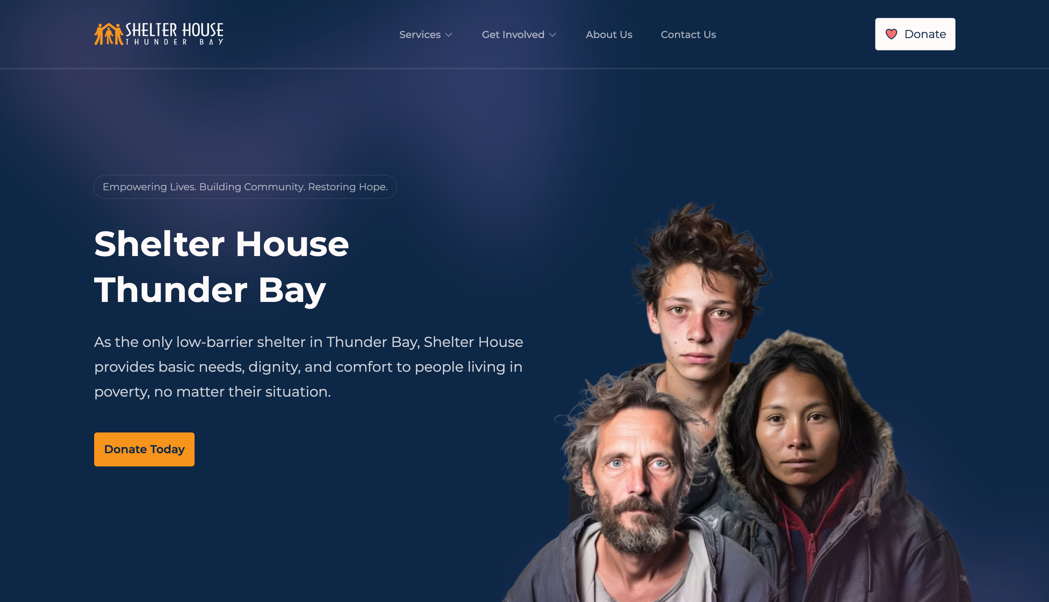 Website created for Shelter House