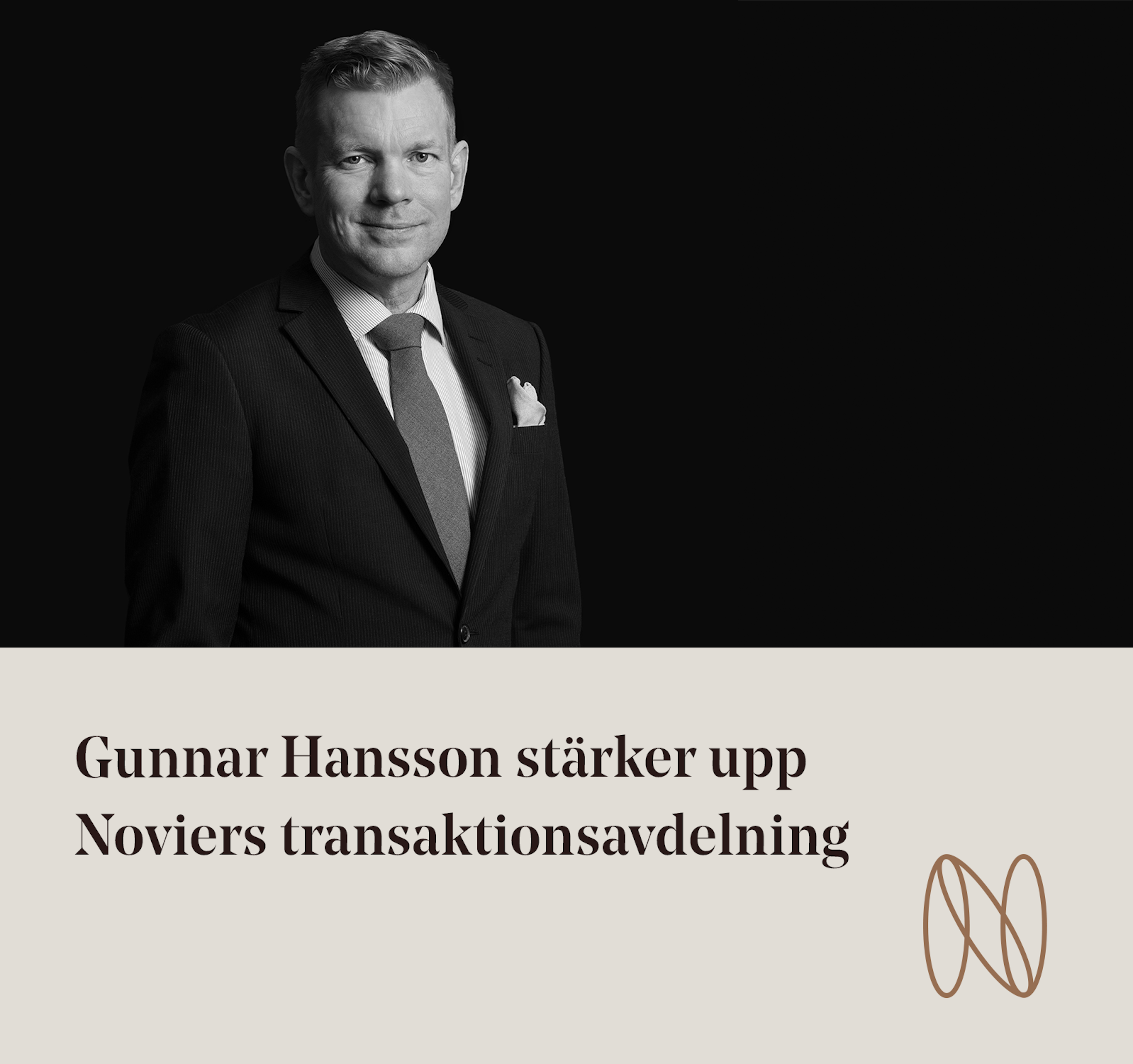 Pressmeddelanden: Gunnar Hansson stärker upp Noviers transaktionsavdelning