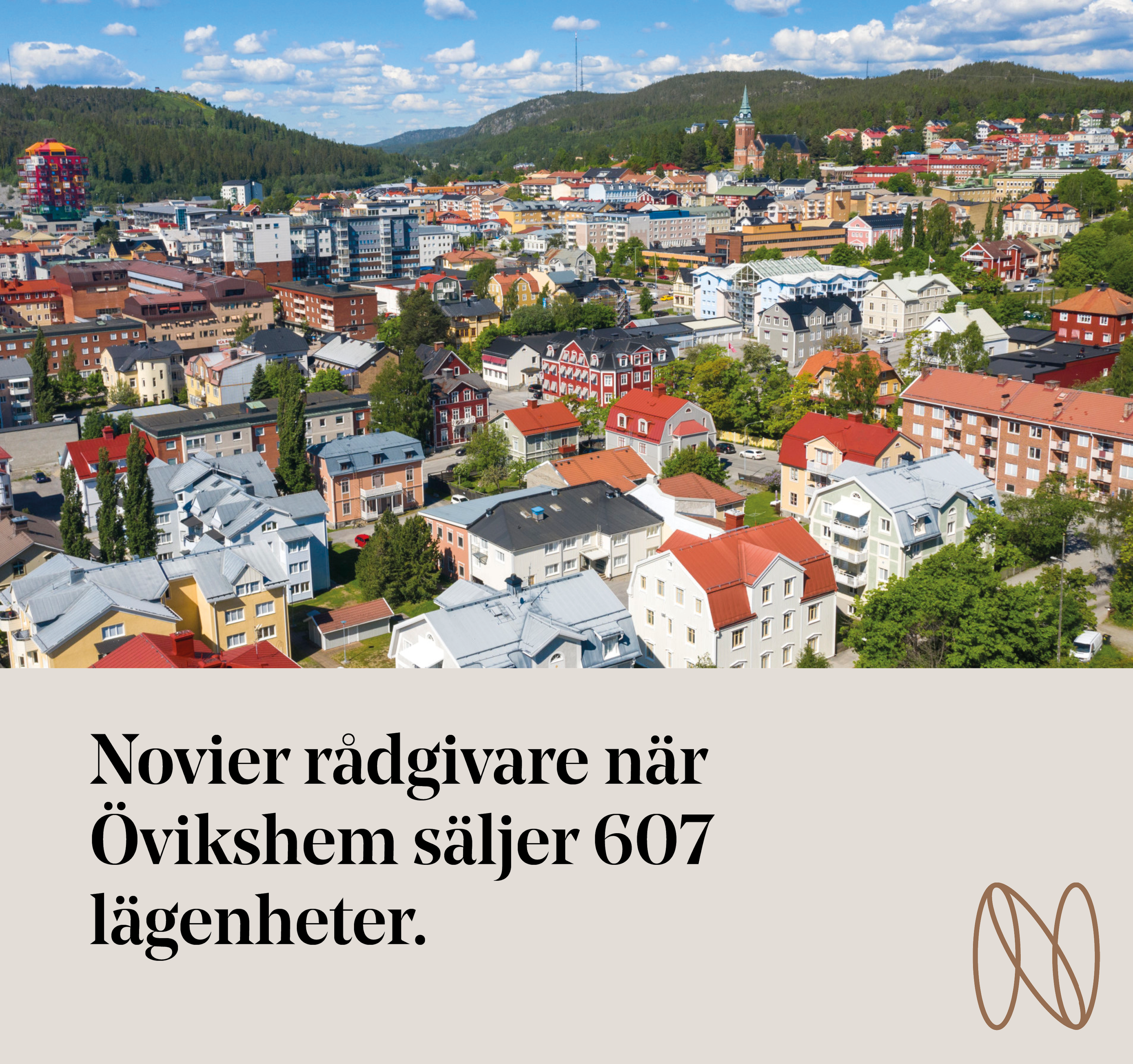 Referensaffärer: Novier rådgivare när Övikshem säljer 607 lägenheter