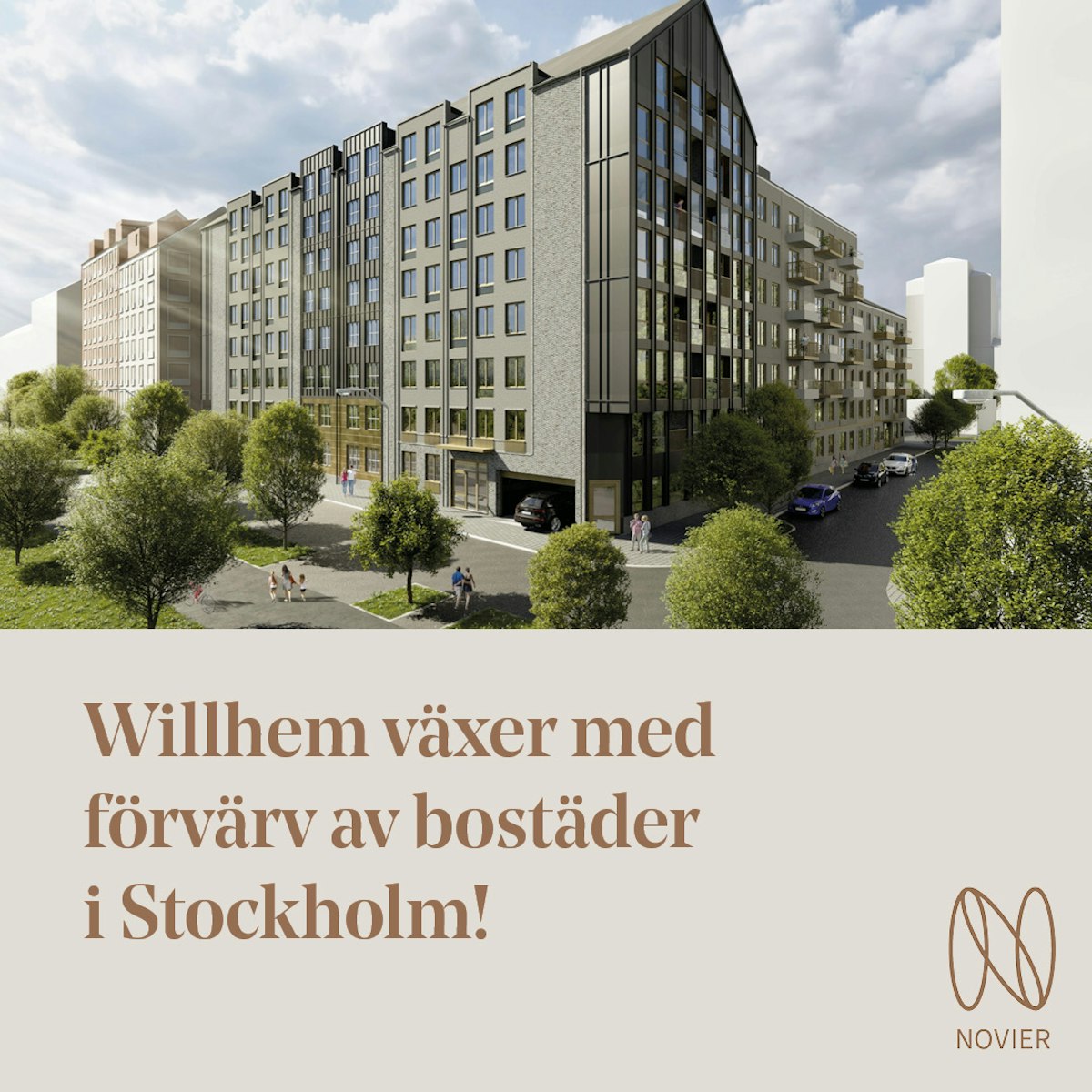 Willhem växer med förvärv av bostäder i Stockholm