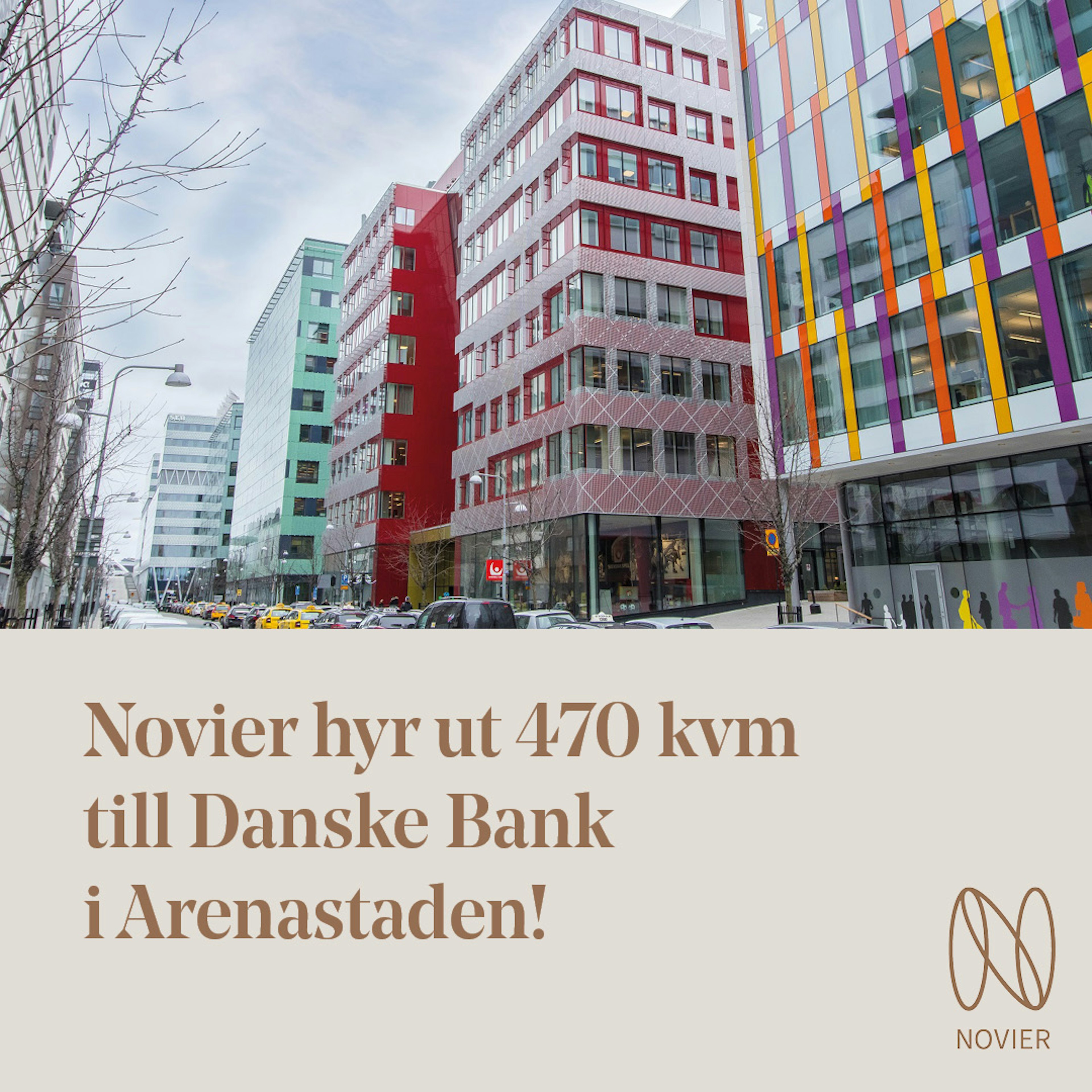 Pressmeddelanden: Novier hyr ut till Danske Bank i Arenastaden